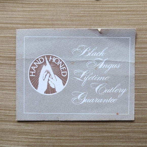 Vintage Black Angus Steak Knife Set of 6 with Case - Picture 2 of 7